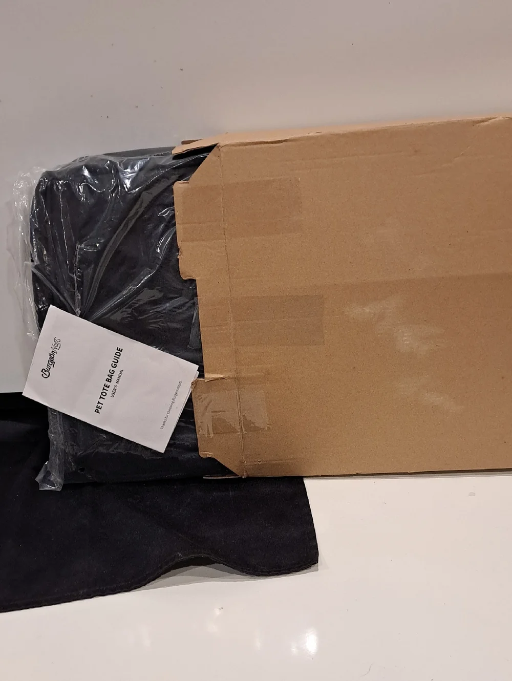 NWOT NIB BurgeonNest Pet Purse Carrier Black PTB- QXWS-US